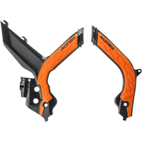 ACERBIS X-Grip Frame Guards Black/Orange KTM