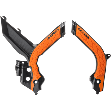 ACERBIS X-Grip Frame Guards Black/Orange KTM