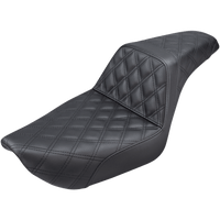 SADDLEMEN Step-Up Seat Full Lattice Stitch Black Dyna 89604175