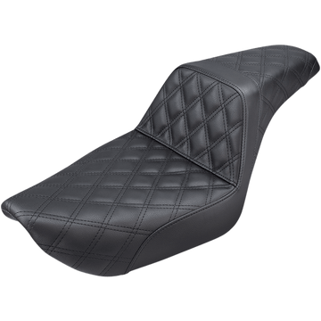 SADDLEMEN Step-Up Seat Full Lattice Stitch Black Dyna 89604175