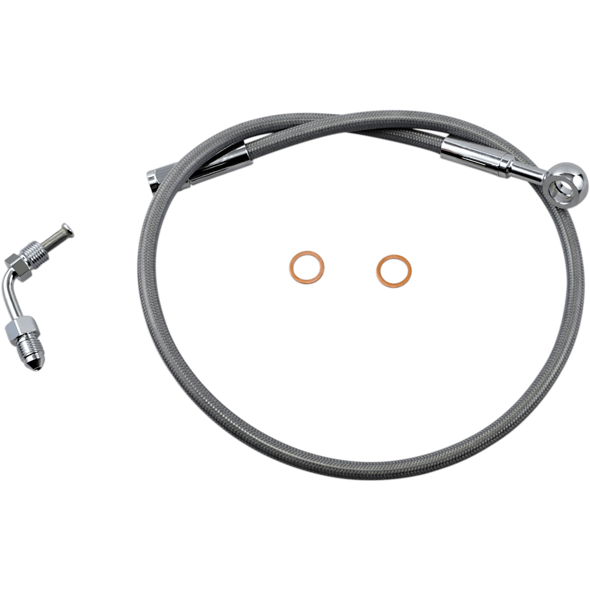 MAGNUM SHIELDING Brake Line Upper with Adapter Sterling Chromite II SSC150626