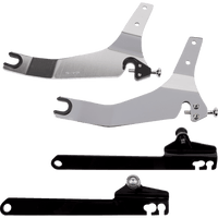 COBRA Backrest Kit 14" Chrome Dyna 6022004