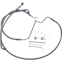 DRAG SPECIALTIES Brake Line +10" Stainless Steel