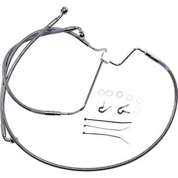 DRAG SPECIALTIES Brake Line +10" Stainless Steel