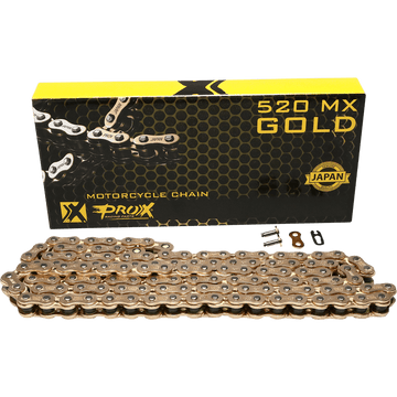 PROX 520 MX Chain Gold 120 Link 07RC520120CG