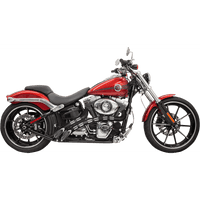 BASSANI XHAUST Sweeper Exhaust Chrome/Black 1SD2FB