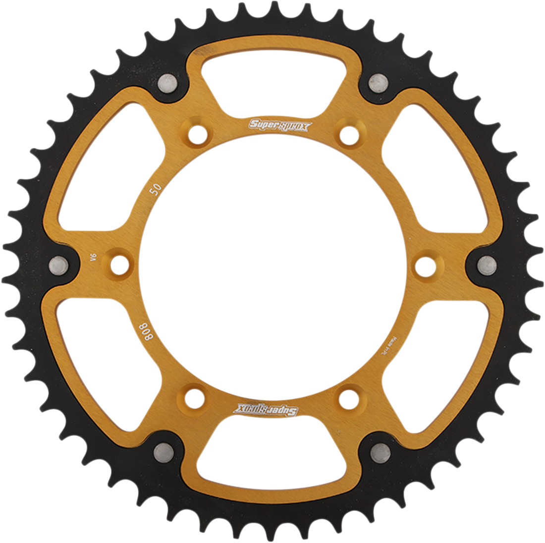 SUPERSPROX Stealth Rear Sprocket 50 Tooth Gold Kawasaki/Suzuki RST80850GLD