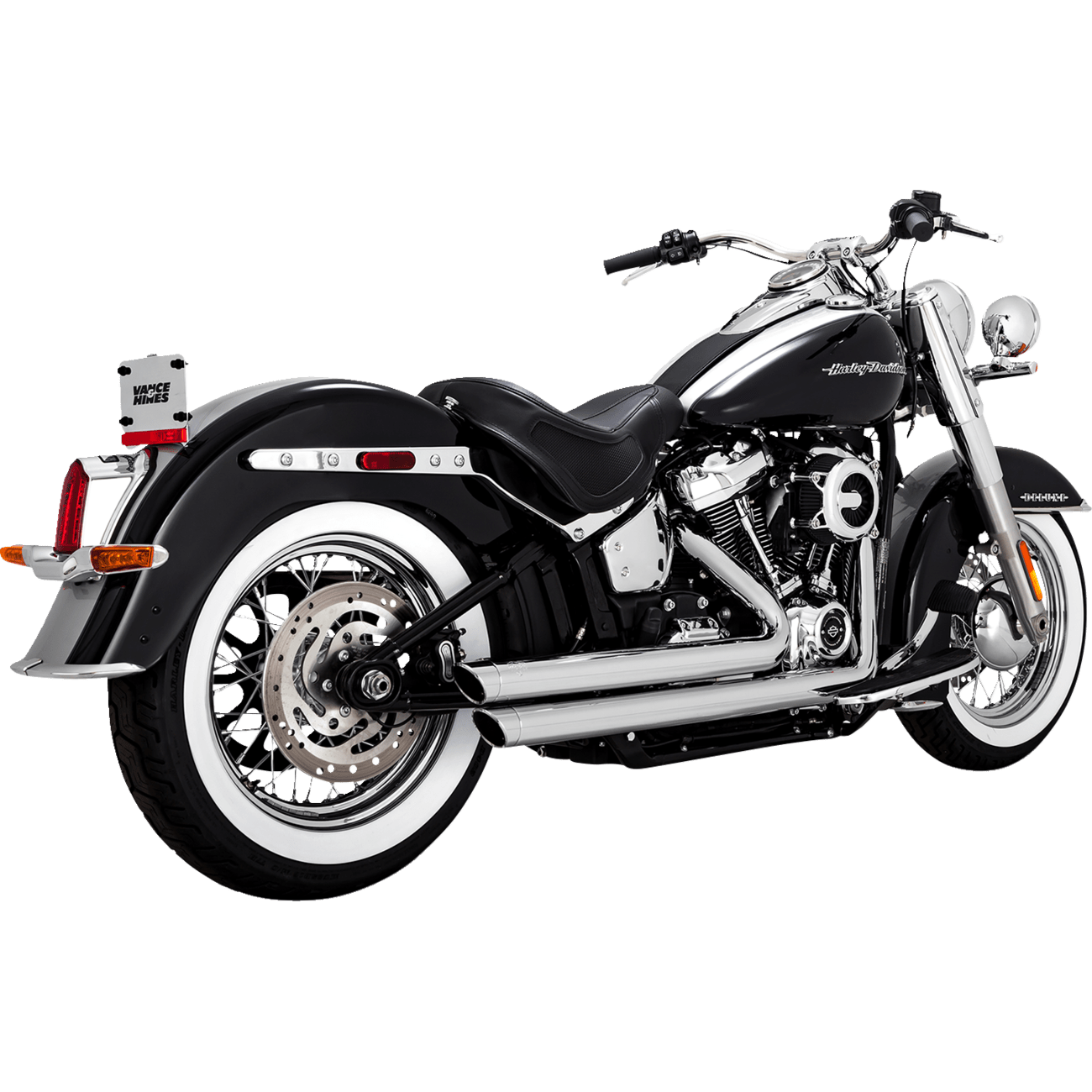 VANCE & HINES Big Shots Staggered Exhaust System Chrome 17341