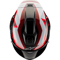 ALPINESTARS Supertech R10 Helmet Team Black/Carbon Red/Gloss White Medium 82002241352M