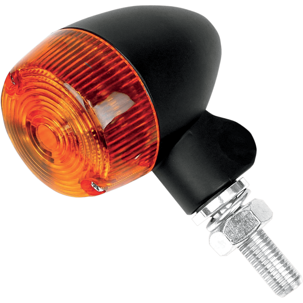 K&S TECHNOLOGIES Marker Light Single Filament Black/Amber Style 1