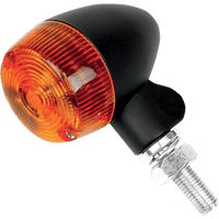 K&S TECHNOLOGIES Marker Light Single Filament Black/Amber Style 1