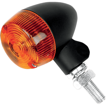 K&S TECHNOLOGIES Marker Light Single Filament Black/Amber Style 1