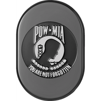 FIGURATI DESIGNS Antenna Cover Right Rear Fender POW-MIA Black