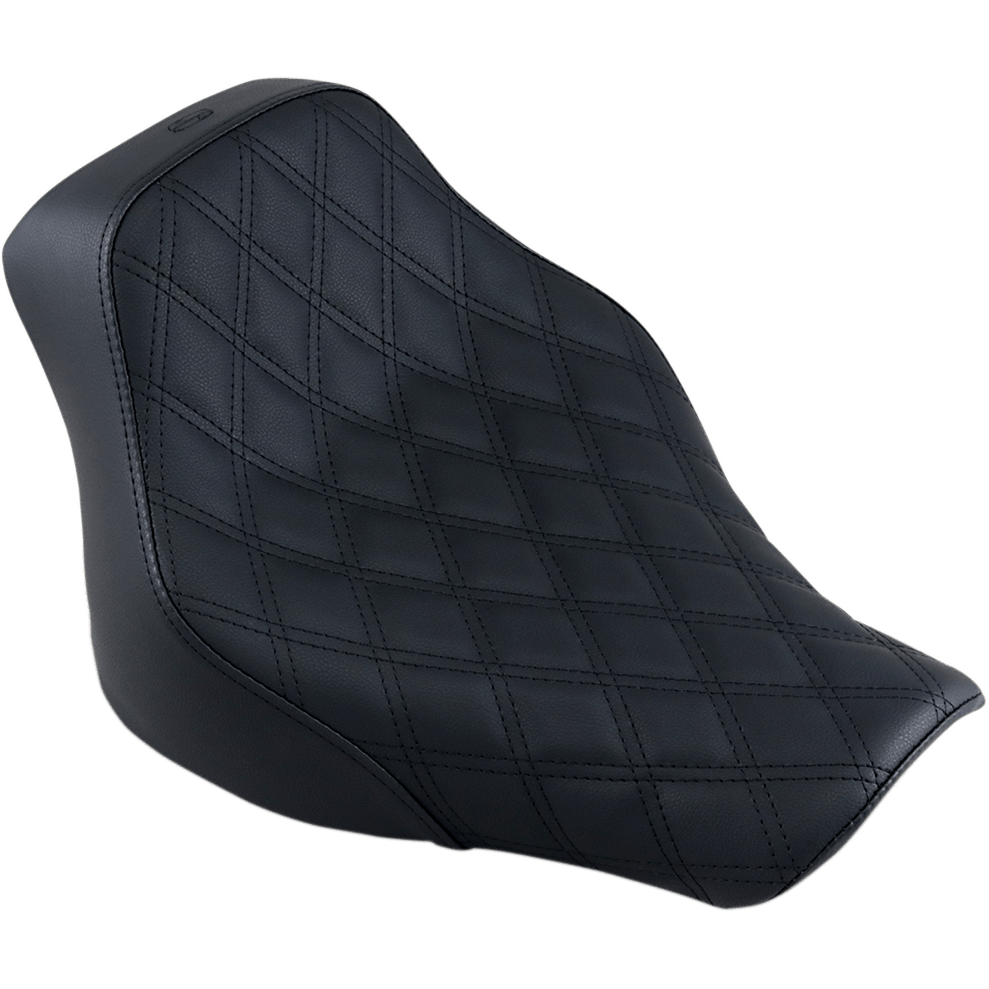 SADDLEMEN Renegade Solo Seat Lattice Stitched Black FL '18-'20 81833002LS