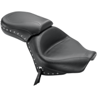 MUSTANG Seat Wide Touring Without Backrest Two-Piece Chrome Studded Black w/Conchos Spirit 750 76160