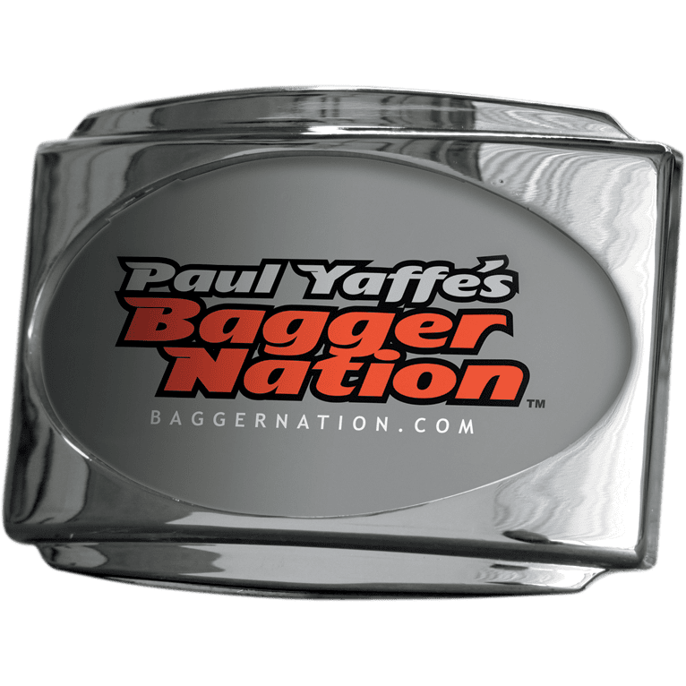 PAUL YAFFE BAGGER NATION License Plate Frame CVO Chrome PYO:USLP3C