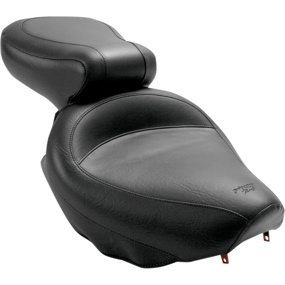 MUSTANG Seat Vintage Wide Touring Without Driver Backrest Two-Piece Smooth Black Suzuki 75285