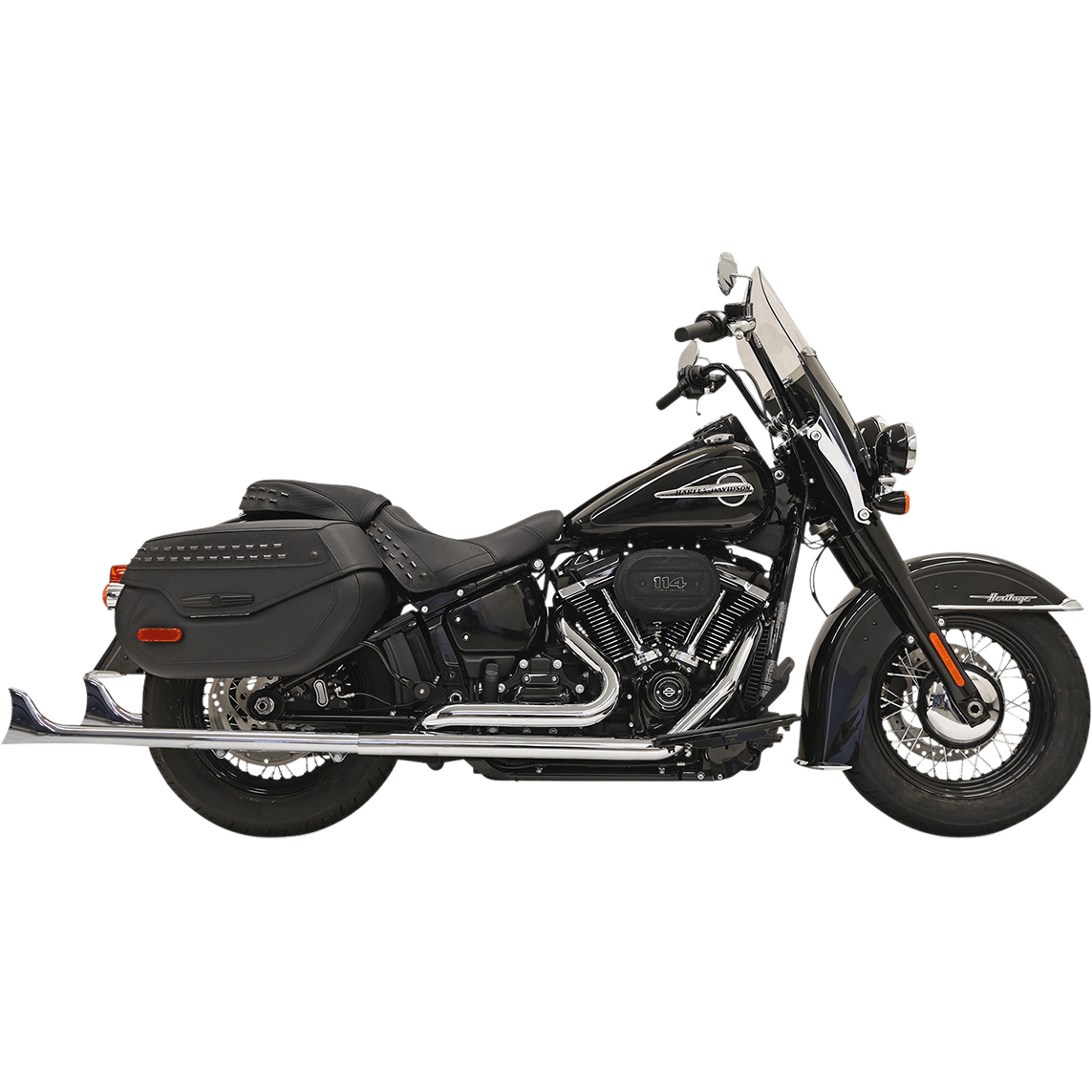 BASSANI XHAUST Fishtail Exhaust without Baffle 33" 1S76E33