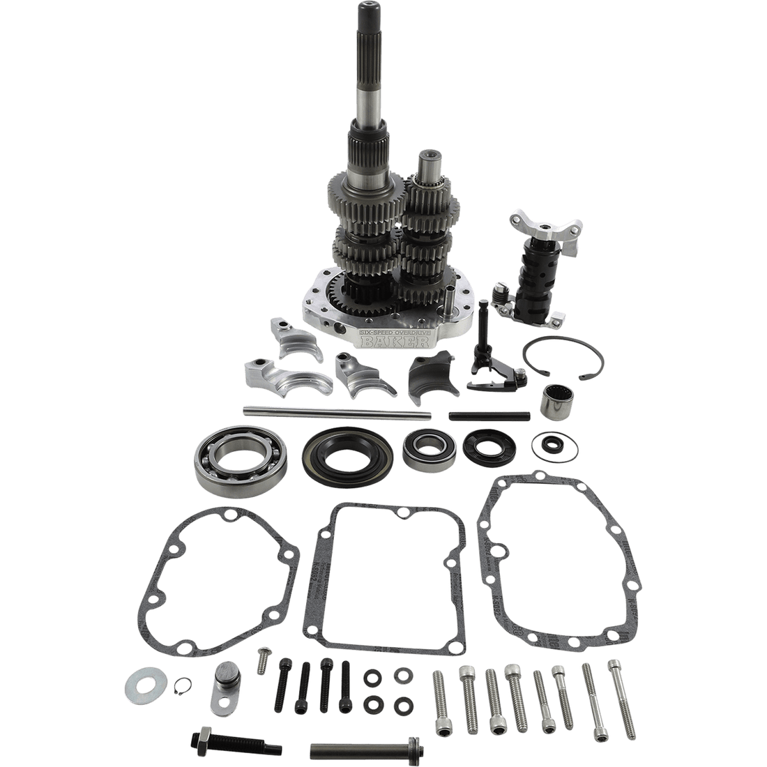 BAKER DRIVETRAIN 6-Speed Gear Set Polished OD640102