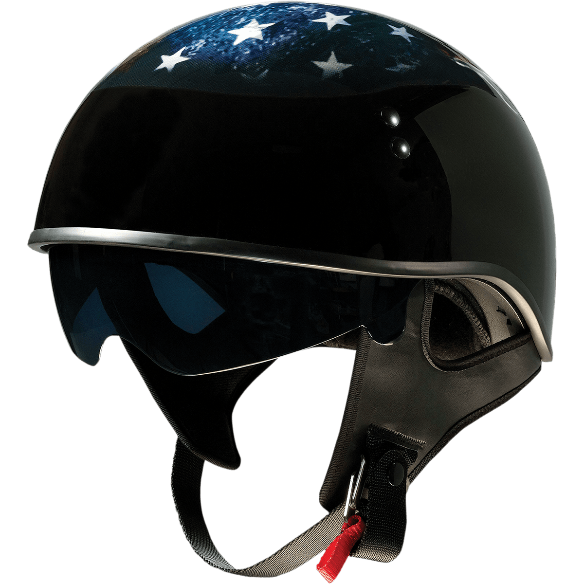 Z1R Vagrant Helmet USA Skull Black XS