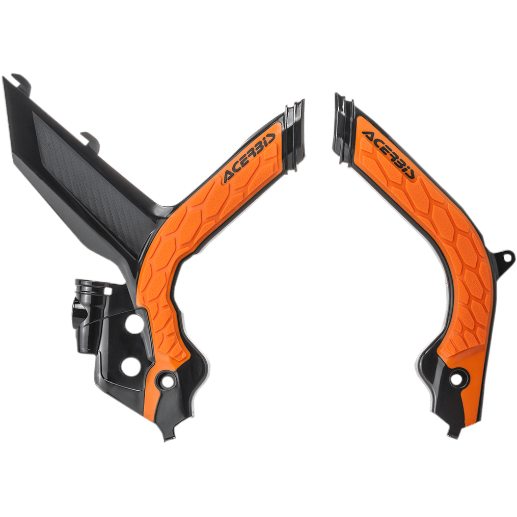 ACERBIS X-Grip Frame Guards Black/'16 Orange KTM