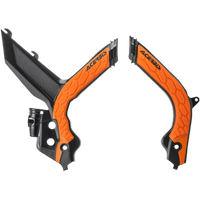 ACERBIS X-Grip Frame Guards Black/'16 Orange KTM