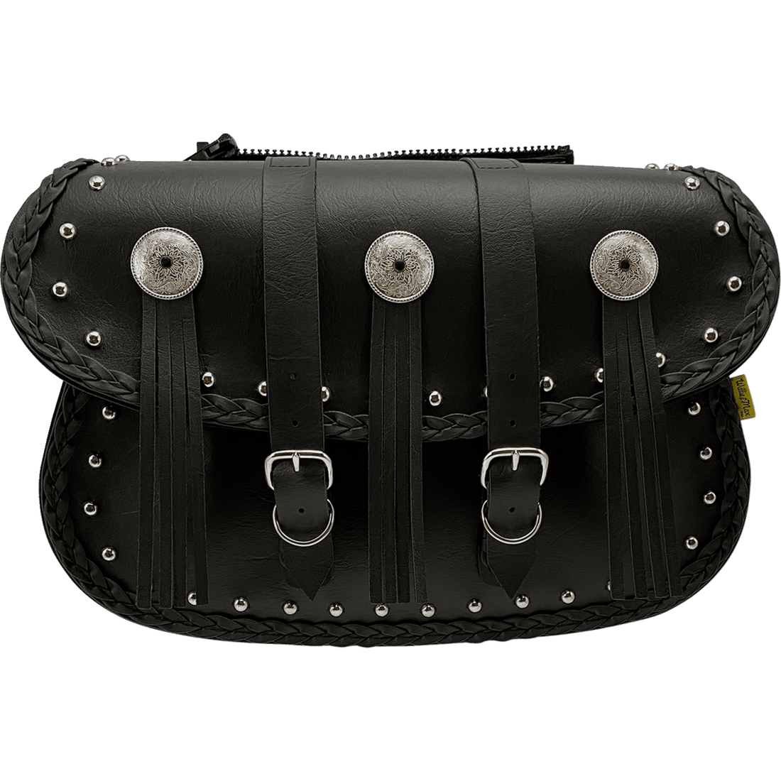 WILLIE & MAX LUGGAGE Warrior Saddlebag Black Studded Black 5832000