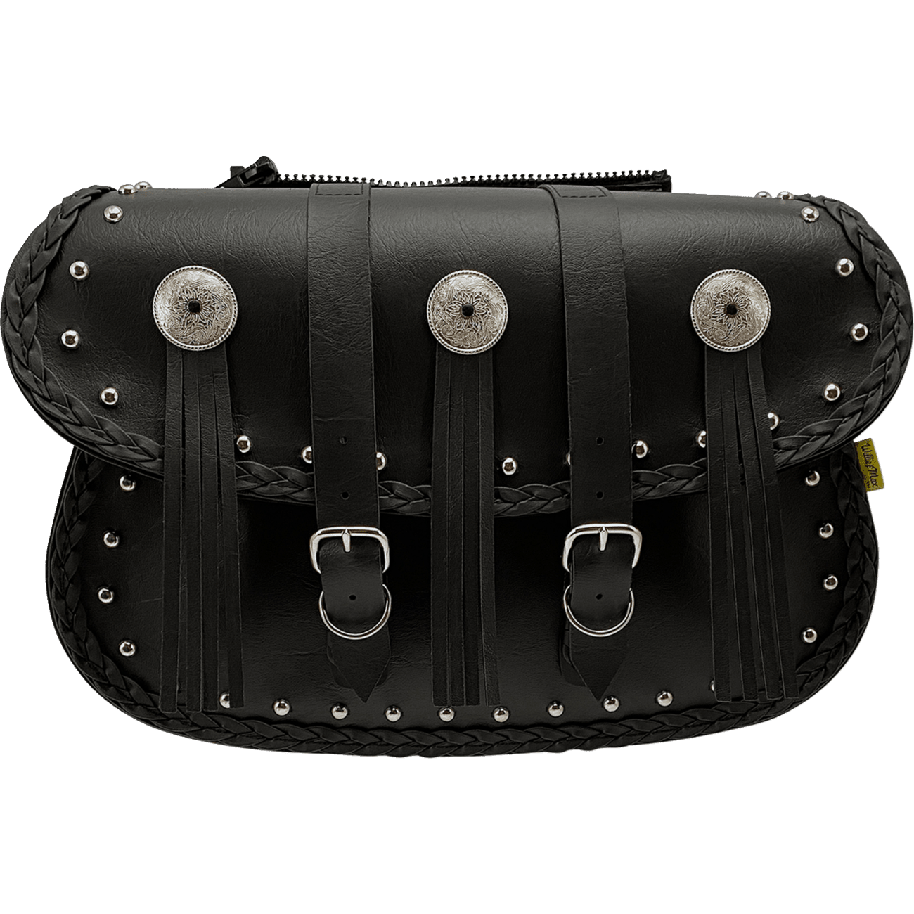 WILLIE & MAX LUGGAGE Warrior Saddlebag Black Studded Black 5832000