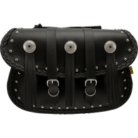 WILLIE & MAX LUGGAGE Warrior Saddlebag Black Studded Black 5832000