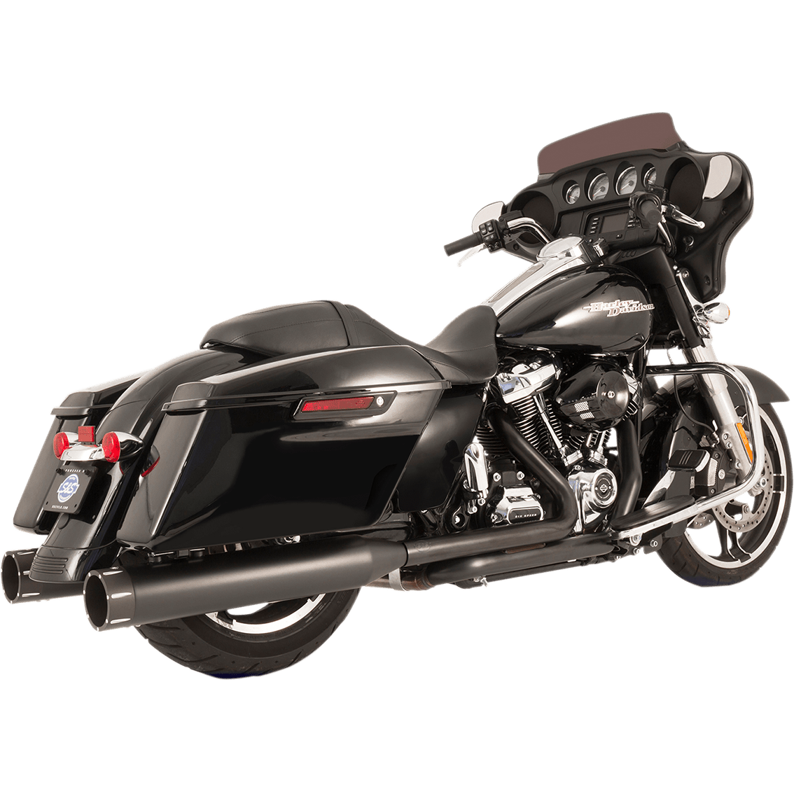 S&S CYCLE El Dorado Dual Exhaust Black Black Tracer 5500702C