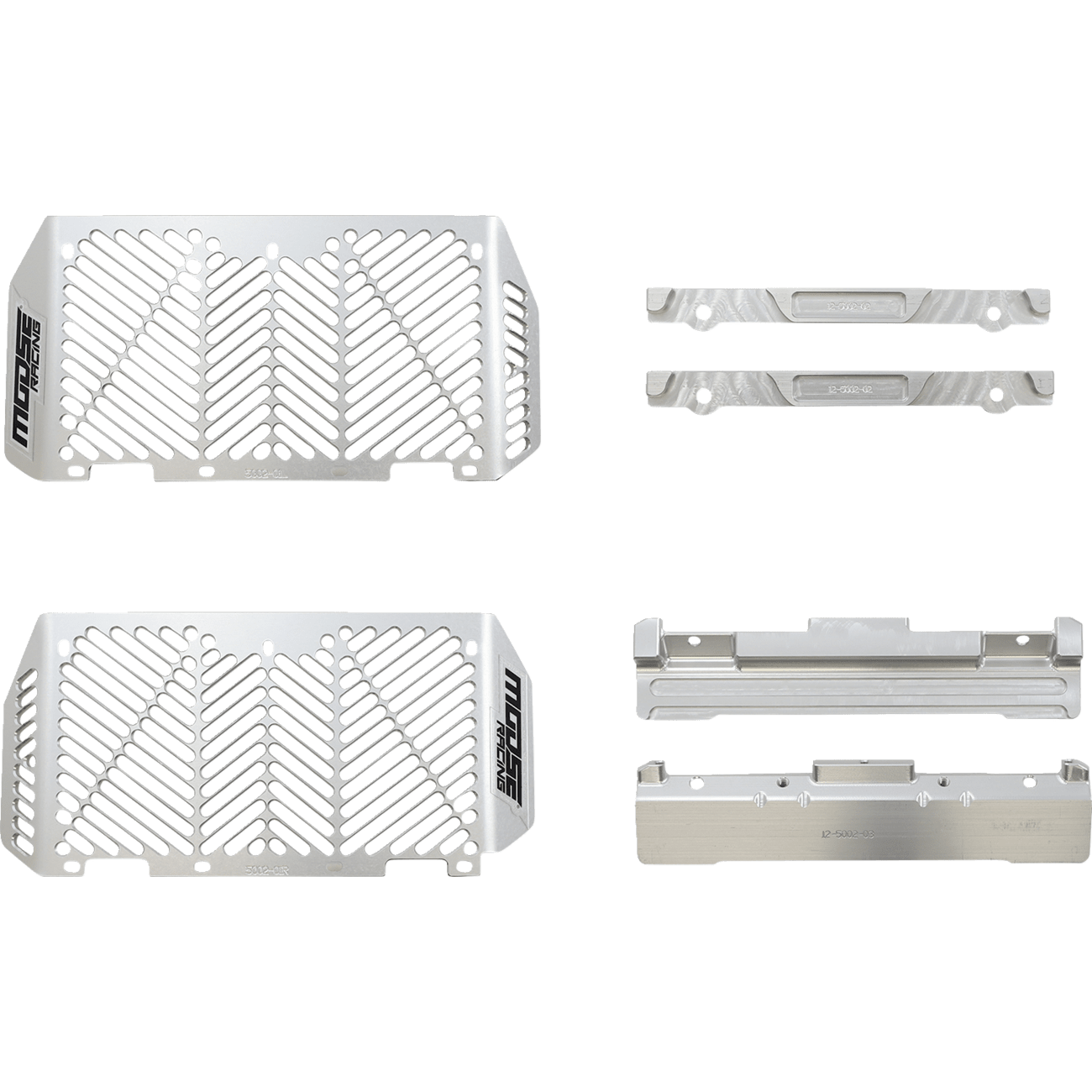 MOOSE RACING Billet Radiator Guards Silver Yamaha 125002