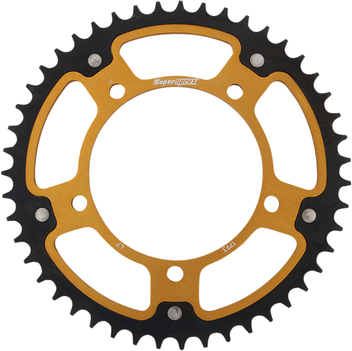 SUPERSPROX Stealth Rear Sprocket 47 Tooth Gold Suzuki/Triumph RST179347GLD