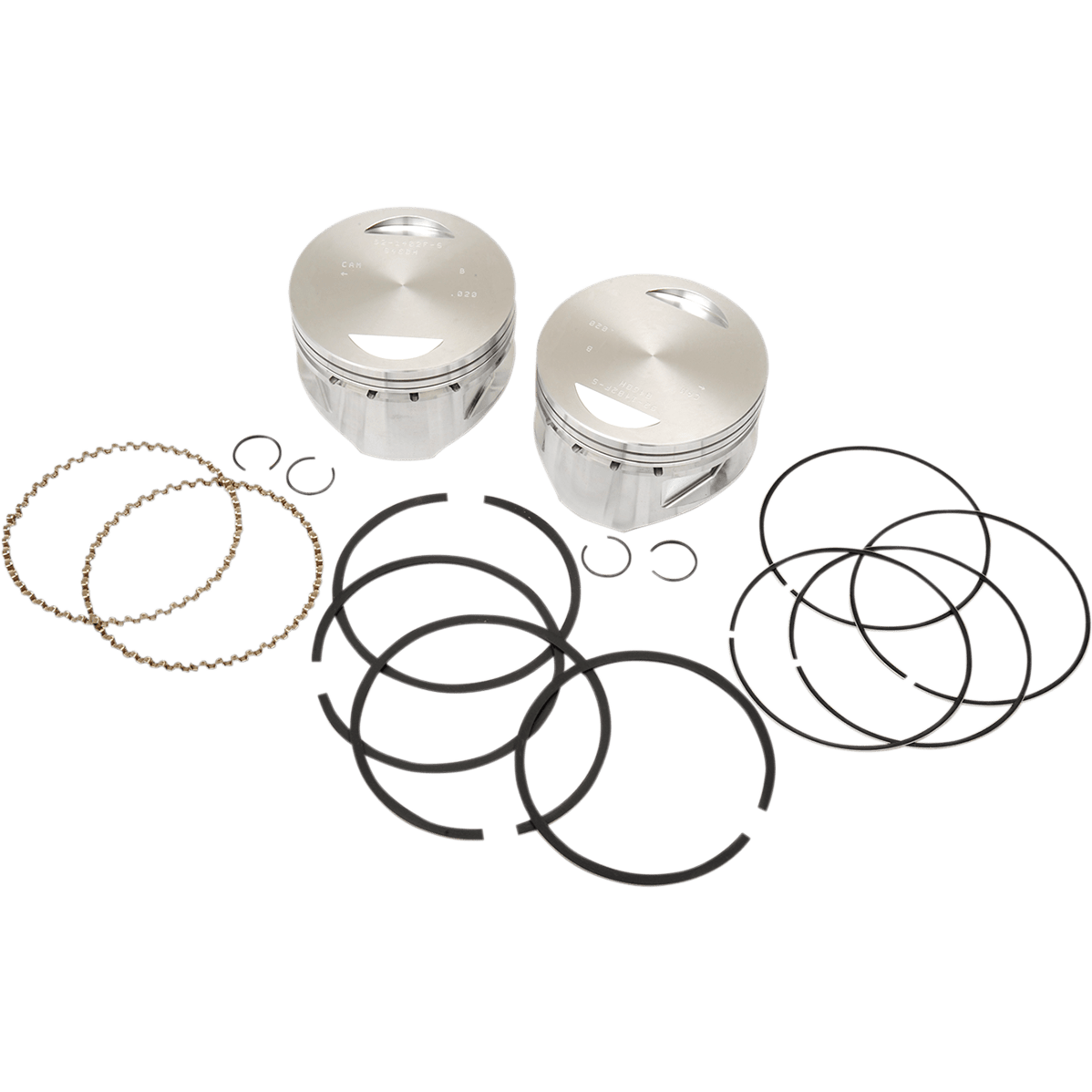 S&S CYCLE Piston Kit for 100" & 107" Super Sidewinder® 4.0" +.020