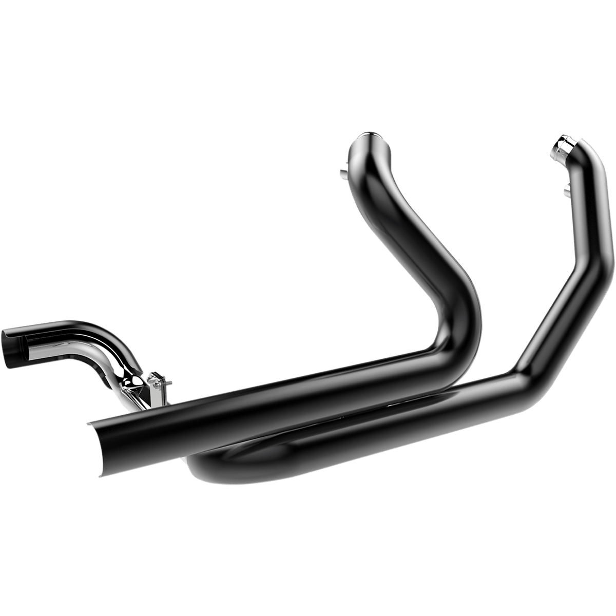 KHROME WERKS Aggressor 2-into-2 Crossover Headers Black 200860