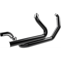 KHROME WERKS Aggressor 2-into-2 Crossover Headers Black 200860