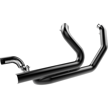 KHROME WERKS Aggressor 2-into-2 Crossover Headers Black 200860