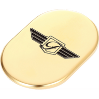 FIGURATI DESIGNS Antenna Cover Left Rear Fender FD Logo Gold