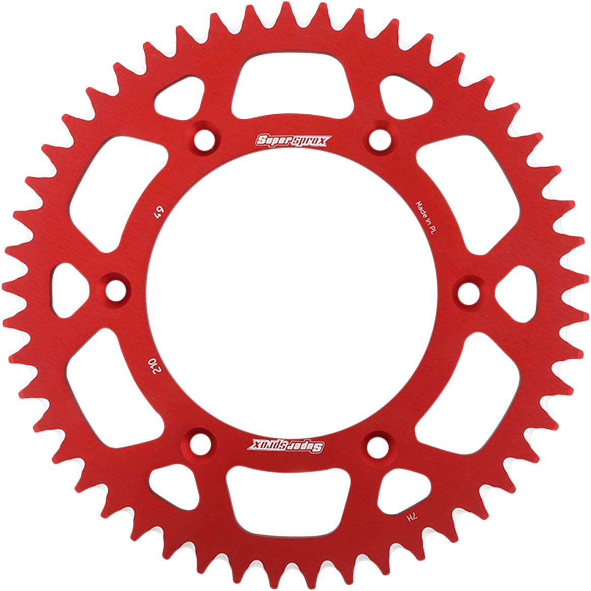 SUPERSPROX Rear Sprocket Red Honda 49 Tooth