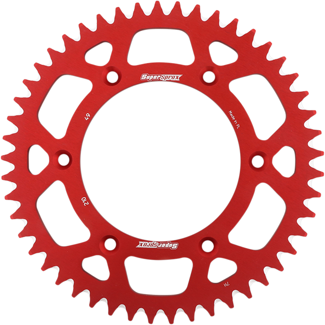 SUPERSPROX Rear Sprocket Red Honda 49 Tooth