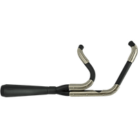 TRASK Assault 2:1 Exhaust Black/Stainless Steel '07-'17 Softail TM5060BK