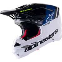 ALPINESTARS Supertech M8 Helmet Radium 2 MIPS® Gloss Blue/White XS