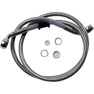 DRAG SPECIALTIES Brake Line Front (Upper) Stainless Steel