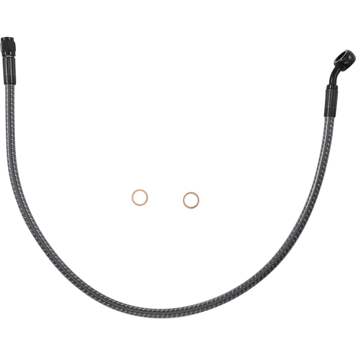 MAGNUM SHIELDING Brake Line Front 10 mm 35° 22" KARBONFIBR AS77122