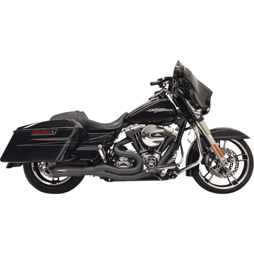 BASSANI XHAUST Road Rage II 2-Into-1 Mid-Length Exhaust System Black 1F62B