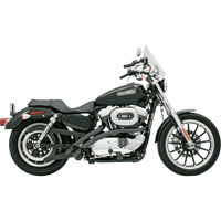 BASSANI XHAUST Radial Sweeper Exhaust Black '07-'13 XL XL4FF12CLB