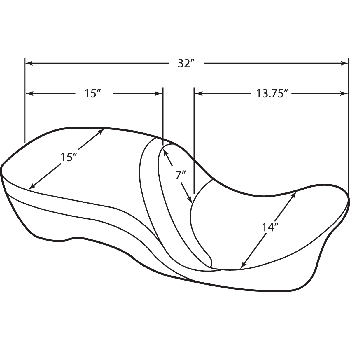 DRAG SPECIALTIES Touring Seat Double Diamond FL '97-'07