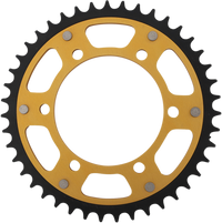 SUPERSPROX Stealth Rear Sprocket 43 Tooth Gold Kawasaki/Yamaha/Suzuki RST48643GLD