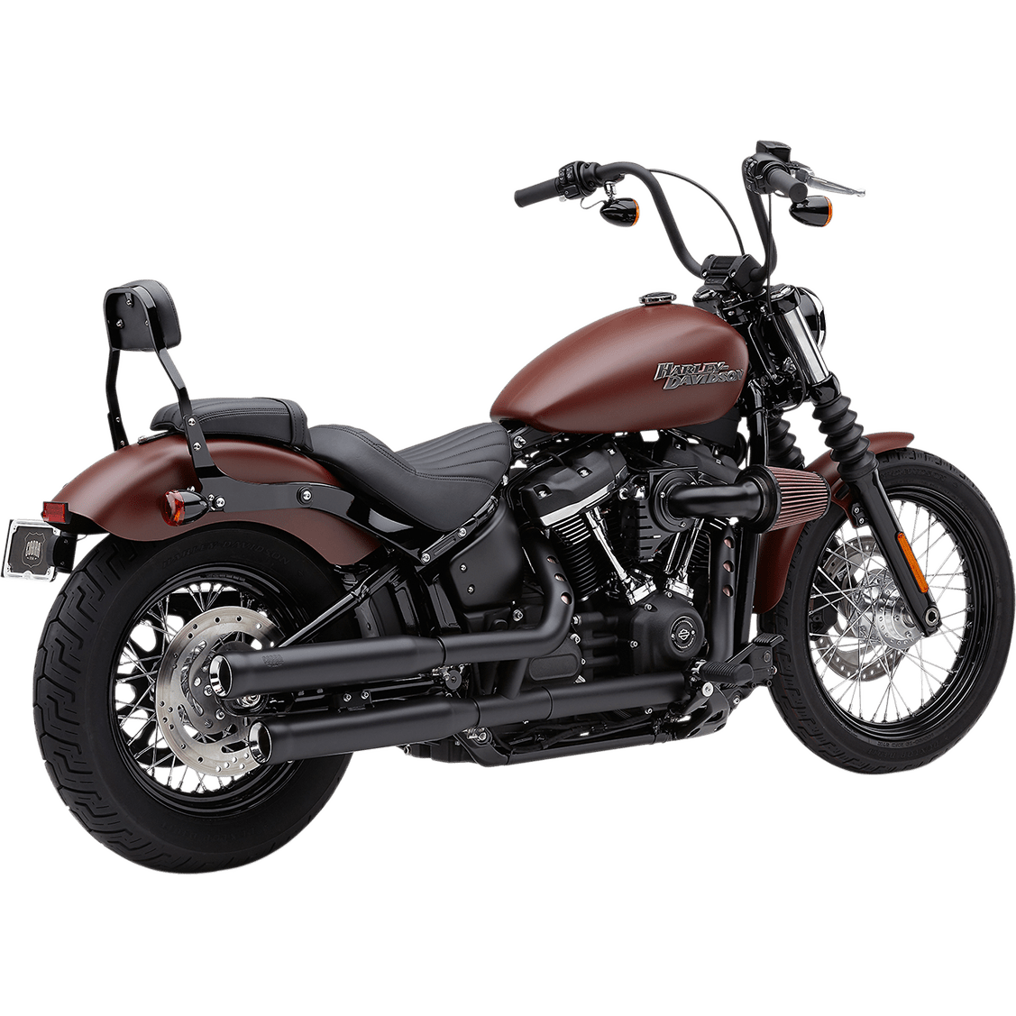 COBRA Neighbor Hater Mufflers for Softail Black 6047B