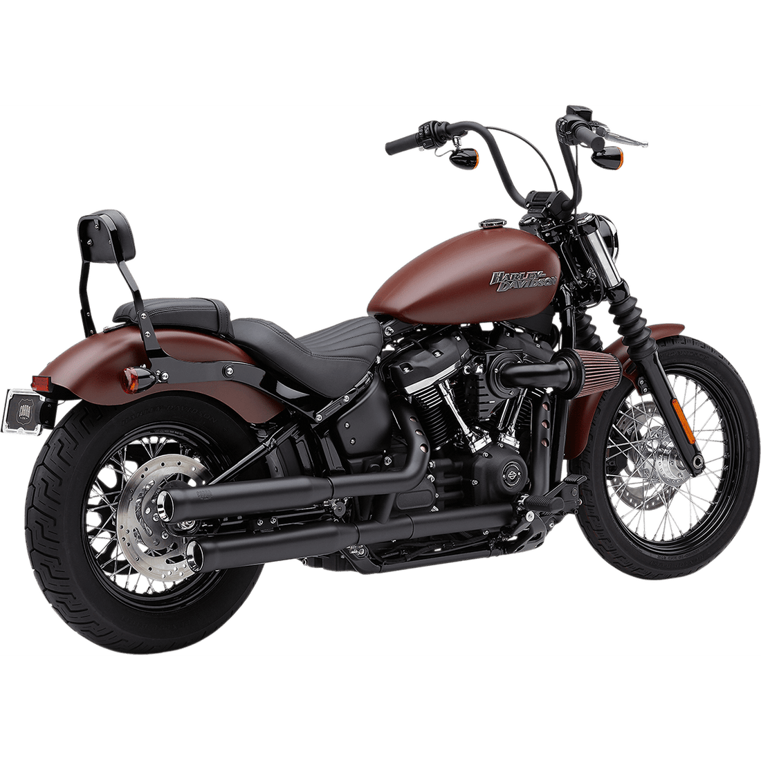 COBRA Neighbor Hater Mufflers for Softail Black 6047B