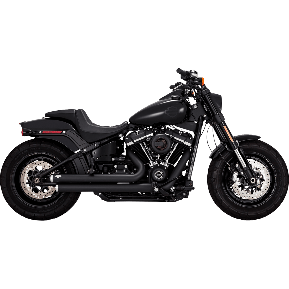 VANCE & HINES Big Shots Staggered Exhaust System Black 47339